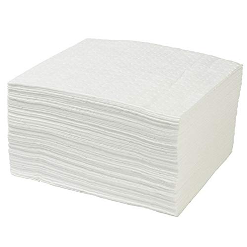 A A IN pad011 Oil Spill Absorbent Mats for Garage, Oil Only White Absorbent Pad 20" Length x 15" Width