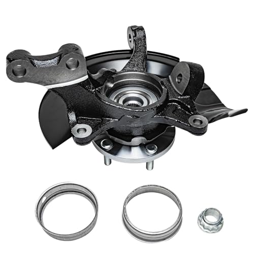 Detroit Axle - 2.4L 4pc Steering Knuckles Kit for 2004 2005 2006 Toyota Camry, 2 Front Steering Knuckles & Wheel Bearing Hubs 2 Rear Wheel Bearing Hubs [Vehicle Built in USA, 4-Wheel ABS] Replacement - size: 4UW48659/Kit