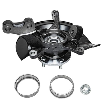 Detroit Axle - 2.4L 4pc Steering Knuckles Kit for 2004 2005 2006 Toyota Camry, 2 Front Steering Knuckles & Wheel Bearing Hubs 2 Rear Wheel Bearing Hubs [Vehicle Built in USA, 4-Wheel ABS] Replacement - size: 4UW48659/Kit