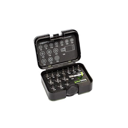 GRIPEDGE Tools | 14PC RPT Star Driver Set | Sizes T6 - T60 | 1/4'' - 3/8'' - 1/2'' Drive | Made With S2 Steel | Includes Premium Plastic Case With A Foam Insert |