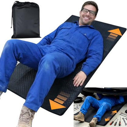 Rolling Creeper Mat, 145×67cm Portable Under Car Repair Pad | with Storage Bag, Mechanics Mat for Low Clearance, Auto Repairing Tool, Working On The Ground, Gifts for Him Men Husband 2026