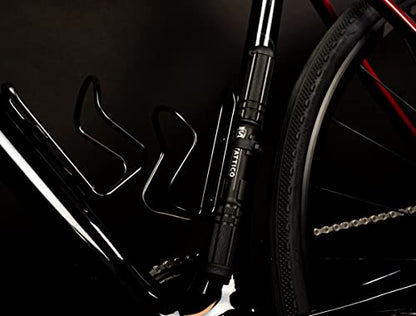 SILCA Mini Bike Pump – Frame Mount Bicycle Pump with Expandable Hose and Lever Lock – Lightweight and Mountable to Gravel, Mountain, and Road Bicycles - style: Tattico