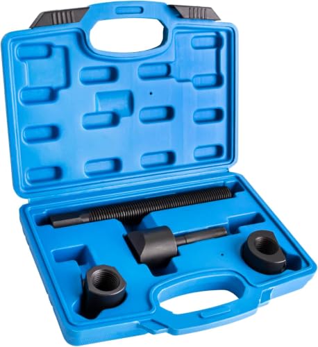 Dual Wheel Separator Tool Dually Wheel Separator for Stuck Hub Removal, Heavy Duty Wheel Separator Tool Hub Puller Fit for Truck Bus Van Trailer, One-Piece Pusher Ball Bearing Driven Kit