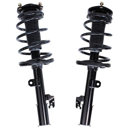 Detroit Axle - 4pc FWD 3.5L Front Rear Struts for 08-11 Toyota Highlander | 4 Struts with Coil Spring Assembly 2008 2009 2010 2011 Replacement Shock Assembly - size: 4Q47053/ 4 Struts