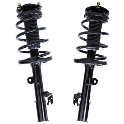 Detroit Axle - 4pc FWD 3.5L Front Rear Struts for 08-11 Toyota Highlander | 4 Struts with Coil Spring Assembly 2008 2009 2010 2011 Replacement Shock Assembly - size: 4Q47053/ 4 Struts