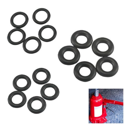 15 Pack Hydraulic Bottle Jack O Ring Kit Replacement Nitrile Rubber O Ring Seal Kit Non Leaking Oil Sealing Gasket for Automotive Muti-Directional Welded Bottle Jack Horizontal Bottle Jacks