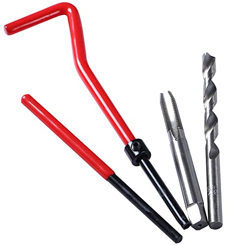 30 PCS Stainless Steel Thread Repair Kit M6x1.0mm Metric Thread Repair Insert Kit Compatible Hand Tool Set For Auto Repairing