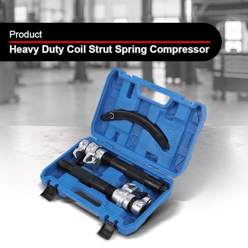 ANDPLAY Heavy Duty Coil Spring Compressor Tool Set 45# Steel, 2645 lbs Max Load, 23–280 mm Wide Jaw Capacity, Safe Strut Removal & Installation Kit Black
