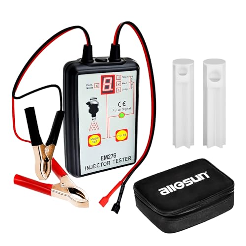 EM276SET Fuel Injector Tester & Adapter DIY Cleaning Tool Kit Set (Fuel Injector Tester + Adapter) Fuel System Cleaner Gasoline Engines - color: Fuel Injector Tester + Adapter