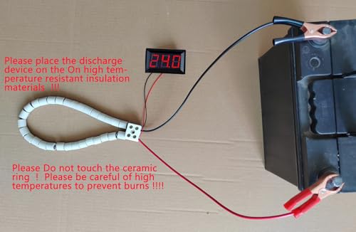 24V 10A Battery Discharger Device car Battery Load Tester 24 Volt Battery Discharge Resistor Diagnostic & Measurement Tools Equipment Resistance Electric Furnace Wire (24V10A 240W)