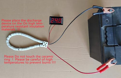 24V 10A Battery Discharger Device car Battery Load Tester 24 Volt Battery Discharge Resistor Diagnostic & Measurement Tools Equipment Resistance Electric Furnace Wire (24V10A 240W)