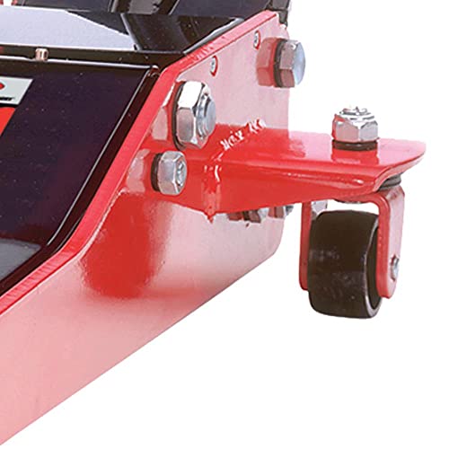 AFF 2 Ton Professional Heavy Duty Steel with 2 Piece Handle, Low Profile, Quick Lift Turner Service Floor Jack, 202T - style: Floor Jack with 2 Piece Handle