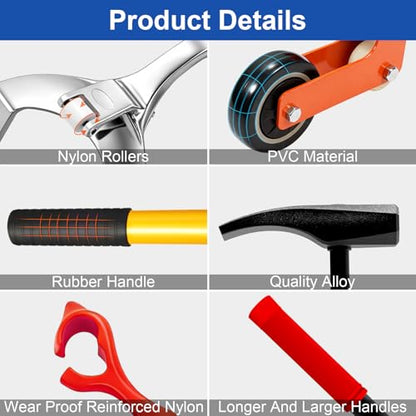 Tire Hammer Tire Bead Breaker and Tire Mount Demount and Tire Dolly for Tire Changing Tool Tire Changer Kit - style: Tire Lift+Tire Hammer+Tire Changing