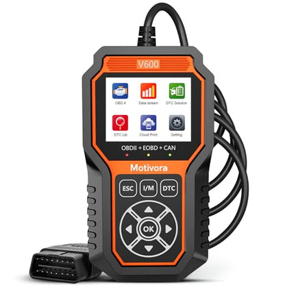 OBD2 Scanner Diagnostic Scan Tool with Solution Car Code Reader Reset Tools Check Engine Light SCAN Tool Car Accessories Read Fix Clear Car Vehicle Fault Codes for Cars 1996+ OBD II Scanner