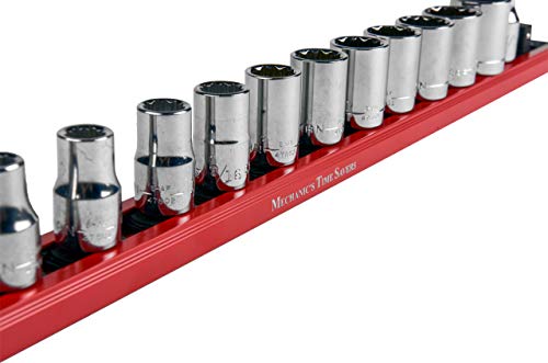 Mechanic's Time Savers Lock-A-Socket Tool Organizer: Magnetic Locking Socket Rack, 1/2" Drive Sockets - size: 1/2" Drive Sockets