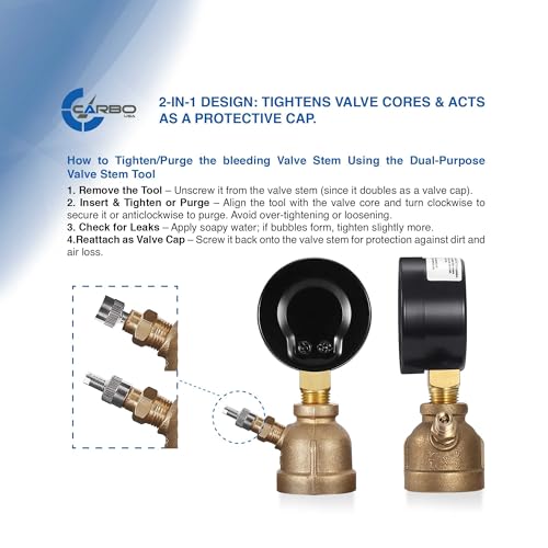 Gas Test Pressure Gauge 60 Pound, 60 PSI / 400 kPa, 3/4” FNPT Connection, Brass Valve, Forged Brass Bell Shape Body Assembly. - size: 3/4" FNPT 0-60 psi, style: Brass