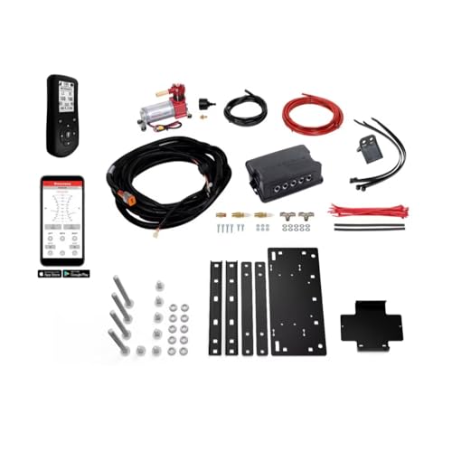 TrendsAuto Firestone Airide Red Label Rear Air Spring Kit with Air Command Dual Wireless App & Remote Kit Standard Compressor fits 2013 2026 Ram 3500 4WD | Includes TrendsAuto Decal - size: Dual Path