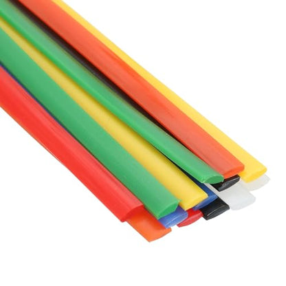 Plastic Welding Rods, 10in HDPE Welder Rod High-Strength Waterproof Fit for Repairing Plastic Bumper Kayaks Car Bumpers Motorcycle Tanks DIY Crafts - (14 Pack, 7colors)