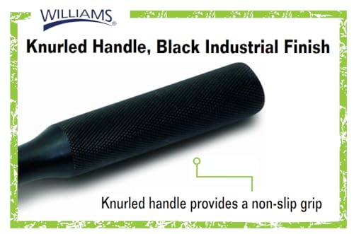 Williams JHWBS-52A 1/2-Inch Drive Round Head Ratchet with Black Industrial Finish, Knurled Grip Handle, Double Pawl Design, 72 Tooth Gear Engagement - 11-5/16 Inches