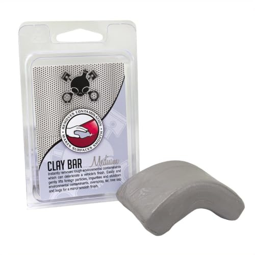 Chemical Guys Cly_402 Medium Duty Clay Bar, Gray, 100 g (Pack of 12) - size: Medium Duty (Pack of 12), style: Medium Clay Bar Grey
