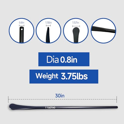 2 PCS 30" 33220 Heavy Duty Tire Iron Set - Solid Steel Tire Spoons for Semi Trucks, Cars, Motorcycles, ATVs & Farm Equipment - Heat Treated, Rust Proof, Non-Slip Grip - Roadside Emergency Tool Kit