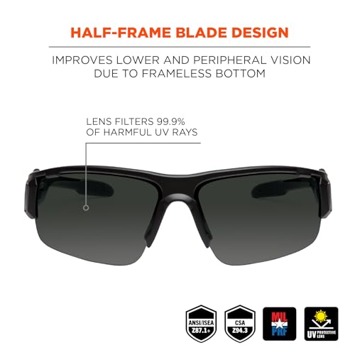 Ergodyne Unisex Skullerz Dagr Anti-fog Safety Glasses - color: Smoke Lens, size: Kryptek Highlander Frame