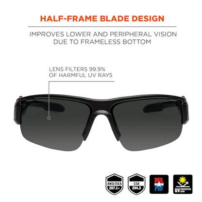 Ergodyne Unisex Skullerz Dagr Anti-fog Safety Glasses - color: Smoke Lens, size: Kryptek Highlander Frame