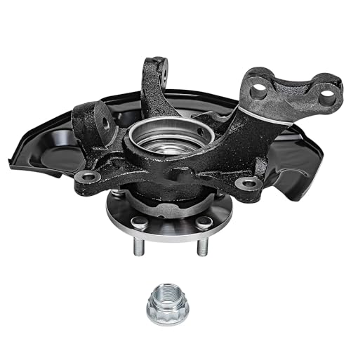 Detroit Axle - FWD Front Steering Knuckles Wheel Hub Bearings CV Axles Kit Replacement for 2004-2010 Toyota Sienna - 4pc Set - size: 4UX48618/Kit