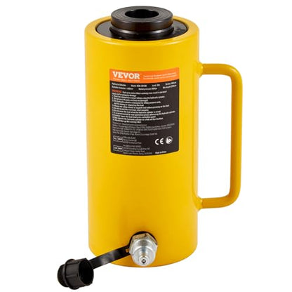 VEVOR Hydraulic Cylinder Jack 30Ton, Solid Ram Hydraulic Cylinder 4Inch, Stroke Single Acting Hydraulic Cylinder, w/Quick Connector Portable Hydraulic Solid Jack Industrial Lifting Jack Ram - size: 30T 4Inch