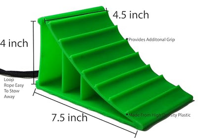 Apex RV Heavy Duty Wheel Chocks Stop Vehicle from Rolling Safety Wheel Blocks for RVs Trucks Trailers Campers Cars and Boats Essential RV Camper and Boat Accessories (Pair) - size: Pair