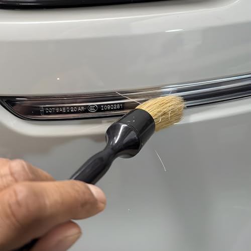 3PCS Car Wheel Tire Brush Kit, Soft and Stiff Bristle Vehicle Wheel Rim Cleaning Brush, Scratch-Free Automotive Tire Rim Cleaner Kit for Car Detailing, Universal for Sedan Van Truck