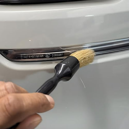3PCS Car Wheel Tire Brush Kit, Soft and Stiff Bristle Vehicle Wheel Rim Cleaning Brush, Scratch-Free Automotive Tire Rim Cleaner Kit for Car Detailing, Universal for Sedan Van Truck