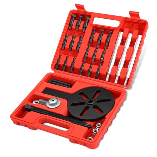 DNA Motoring 21 in 1 Bearing Puller, Bearing Extractor Removal Tool, Inner Hole Three-Jaw Puller with Curved Hook, Collet Multi-Functional Bearing Removal Tool, TOOLS-00606 - style: 21 in 1 Bearing Puller