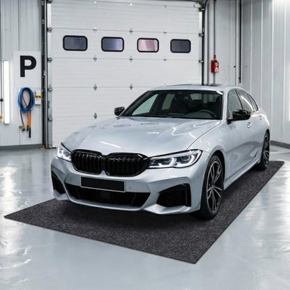 Garage Floor Protection Mat (6' x 8') Suitable for garages, it Prevents Slipping on the Bottom of Cars, Prevents Oil spillage, is Waterproof, Stain-Resistant, and Protects the Floor Surface. - size: 6' x 8'