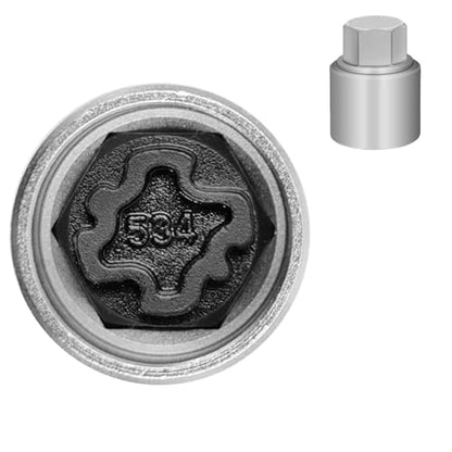 534 Wheel Locking Nut Key for VW, Socket Adapter (OD 28mm-ID 25mm) | Wheel Lock Nut Socket Adapter, Anti-Theft Lug Nut Removal Tool, Anti-Theft Screw Remover, Repair Tool, Tyre Fitting, garage - size: Socket 534
