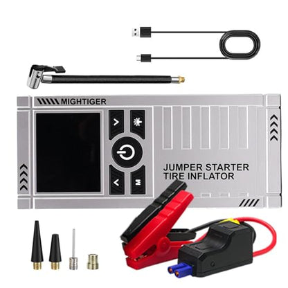 Car Battery Jump Starter, Portable Car Jump Starter for Up to 4.5L Gas and 3.5L Diesel Engines, 12V Jump Box with 3 Modes Flashlight and Jumper Cable - style: 850A