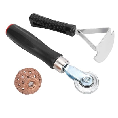 POCREATION Automotive Tyre Repair Stitcher Tool Kit with Tire Patches and Non Slip Roller for Efficient Puncture Repairs