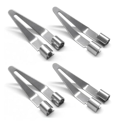 4PCS Plastic Welding Tips by Plastic Welder Gun,Stainless Steel Plastics Welder Tips with 45° Elbow,Smoothing Tip Head Plastics Welding Kit Car Accessories for Bumper Repair
