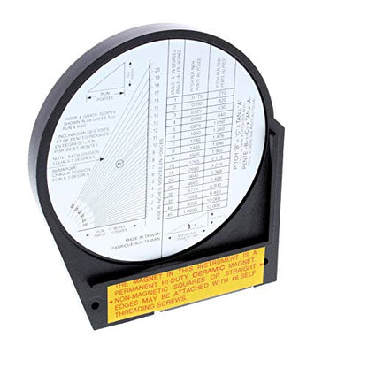 DECO Magnetic Angle Finder Gauge Tool for Chassis Setup, 4.14-Inch Diameter with Magnetic Base, Reads 0–90 Degrees with 0.5° Accuracy for Pinion Angle and Suspension Alignment