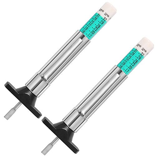 Tire Tread Depth Gauge, Tread Depth Gauge, Tire Gauges, Color Coded Tire Depth Gauge, Tire Tread Gauge, Tire Tread Depth Accurate Measurement Tools by PROND (Green Type - 2PCS) - color: Green Type - 2PCS
