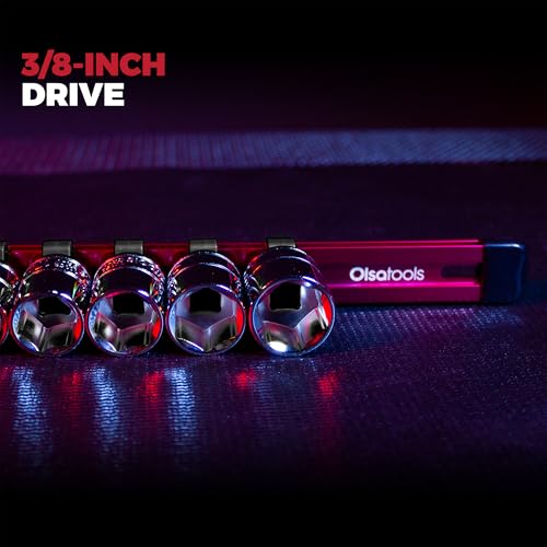 Olsa Tools Black Spring-Loaded Socket Clips - 24-Pack (3/8-Inch Drive) - Compatible with Olsa Socket Holders - Part: 1136 - color: 3/8-Inch Drive, Black