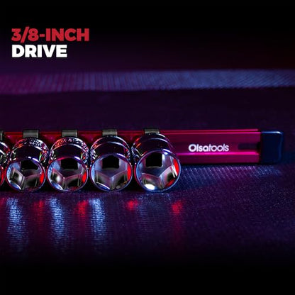 Olsa Tools Black Spring-Loaded Socket Clips - 24-Pack (3/8-Inch Drive) - Compatible with Olsa Socket Holders - Part: 1136 - color: 3/8-Inch Drive, Black