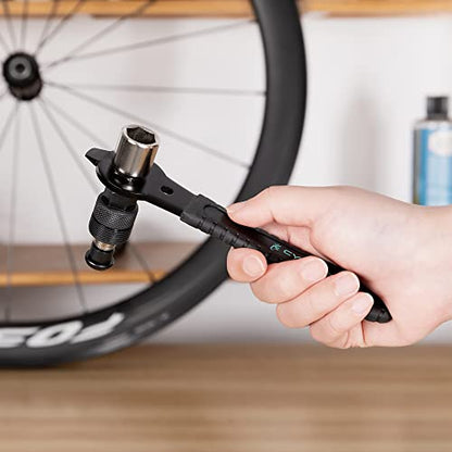 Bike Crank Puller & Bottom Bracket Removal Tool - Bike Tools with Long Handle - Crank Remover, Bottom Bracket Tool, Professional Bicycle Repair Kit - style: CT-B03+CT-T03