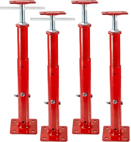 B4B BANG 4 BUCK 4 Pack House Jacks for Leveling Crawlspace, 21" - 43" Height Range, 11023 lbs Max Load Capacity, Floor Jacks Post Pole for Leveling - size: 21" - 43" (4 Pack)