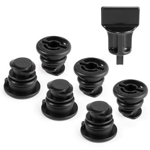 6 Pack Oil Drain Plug (06L103801) With Oil Drain Plug Removal Tool (6+1), No Leak Replacement for VW Audi 1.8L 2.0L TSI, Compatible with Golf GTI Passat Tiguan, A3 A4 A5 Q5 Q7