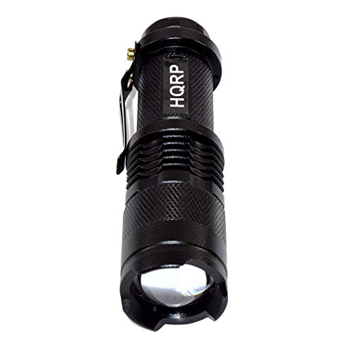 HQRP Powerful 365nm 3 Watt LED Flashlight Blacklight for Rocks, Stones, Illumination, Detection of Uranium, Vaseline, Depression Glass, Gems and Mineral Hunting