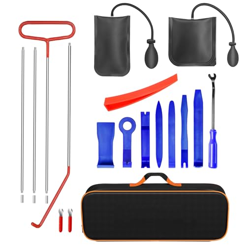 21 Piece Tool Set with 67 Inch Long Reach Tool, Stainless Steel Hand Tools, Tool Kit with Storage Bag