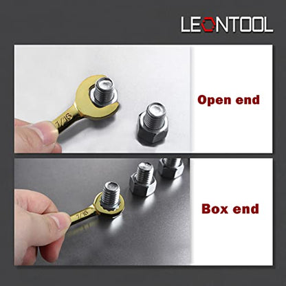 Small Wrench Set SAE 10 PCS 5/32" To 7/16" Color Plated Open and Box End Mini Wrenches with Key Ring Small Standard Spanner Ignition Wrench Set with Portable Storage Pouches - style: SAE