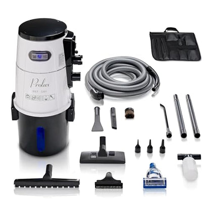 Prolux Professional Shop White Wall Mounted Garage Vac, Wet Dry Pick Up