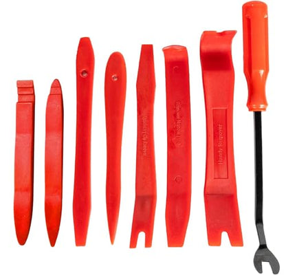 Auto Trim Removal Tool Set (No Scratch Plastic Pry Tool Kit) - Auto Trim Tool Kit Car Tools, Easy Door Panel Removal Tool, Fastener Removal, Clip, Molding, Dashboards, Interior Trim Tools